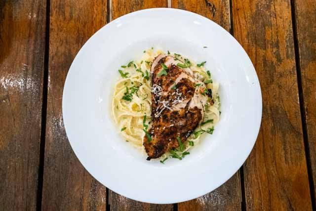 Chicken Cajun Fettuccine Alfredo 