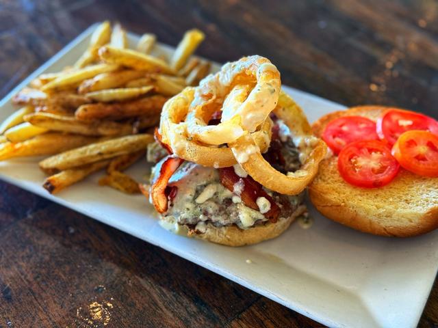 Bacon Blue Cheese Smashburger